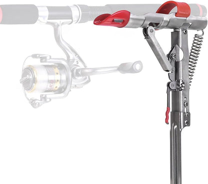 Automatic Stainless Steel Fishing Rod Holder – Double Spring Adjustable Pole Bracket, Foldable Fishing Tackle Stand