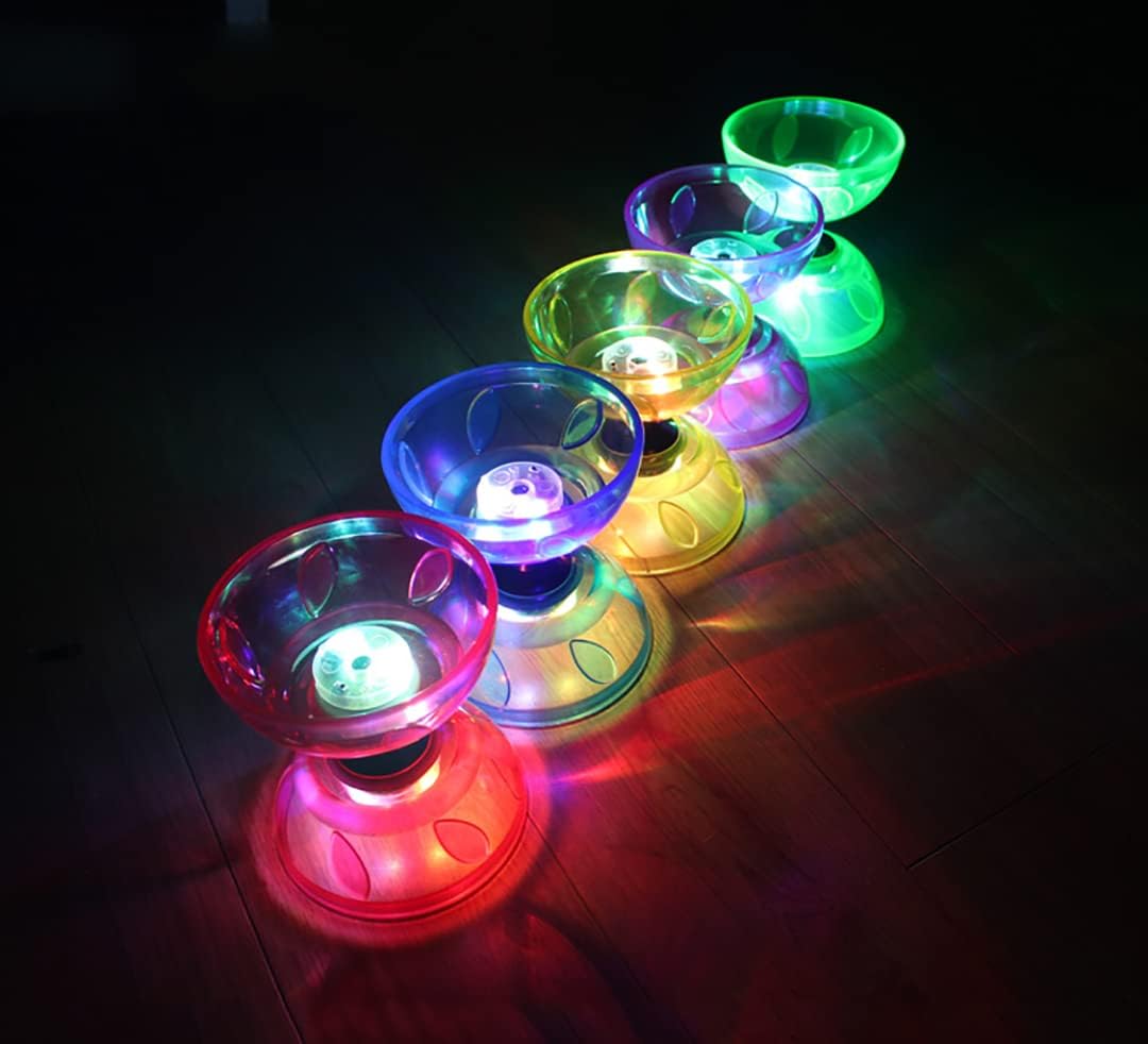 Three-Bearing Diabolo Yoyo Acrobat Toy – High-Performance TPU Juggling Prop for Adults, Circus Skills, Fitness, Coordination, and Showmanship Performance