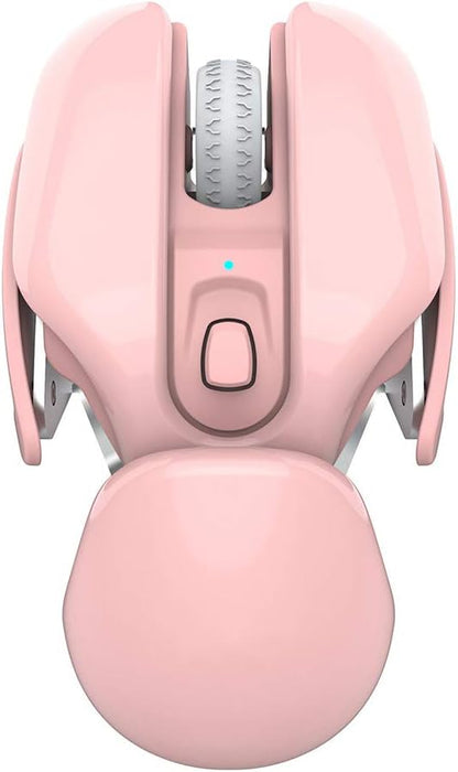 Ergonomic Wireless RGB Mouse – 4-Key Optical Mute Mouse with 1600 DPI for Work, Gaming, or Stylish Unisex Gift