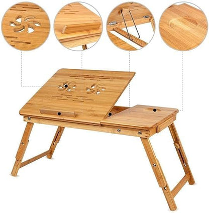 Folding Laptop Desk for Bed or Sofa – Portable Study and Reading Table Tray for Home and Travel Convenience