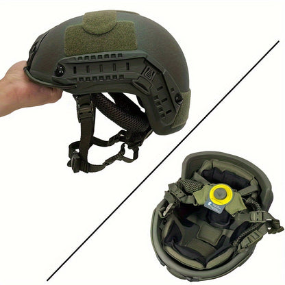 MH Tactical Helmet – Fiberglass Adjustable Suspension Protective Gear for Outdoor Sports & CS Game Activities