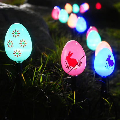 Solar Easter Egg Lights – Brighten Your Yard with Colorful Solar Decor Eggs for a Glowing Springtime Celebration