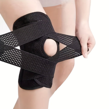 Menics Adjustable Knee Brace – Stabilized Support for Injury Recovery & Pain Relief with Durable Stretch Fabric