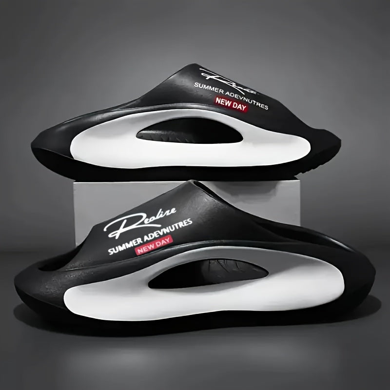 Men’s Non-Slip EVA Slide Sandals with Hole – Arch Support Footwear for Casual Comfort, Beach Walks, and Daily Indoor Use