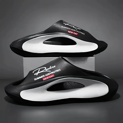 Men’s Non-Slip EVA Slide Sandals with Hole – Arch Support Footwear for Casual Comfort, Beach Walks, and Daily Indoor Use