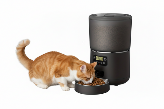 Automatic Smart Pet Feeder 4L – Stainless Steel Cat Food Dispenser with Precise 1-9 Portion Control & Scheduled Feeding