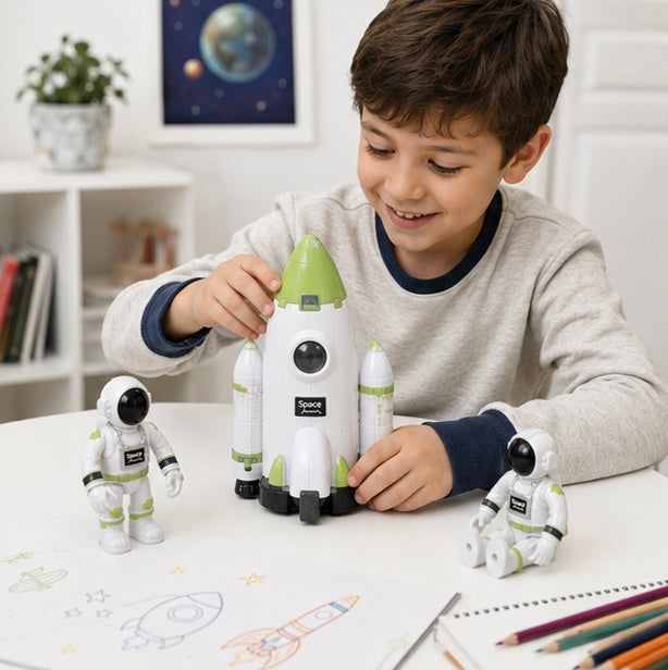 Space Shuttle Puzzle Toy - Aviation Rocket Model Building Kit for Kids, Educational STEM Gift and Space Exploration Fun
