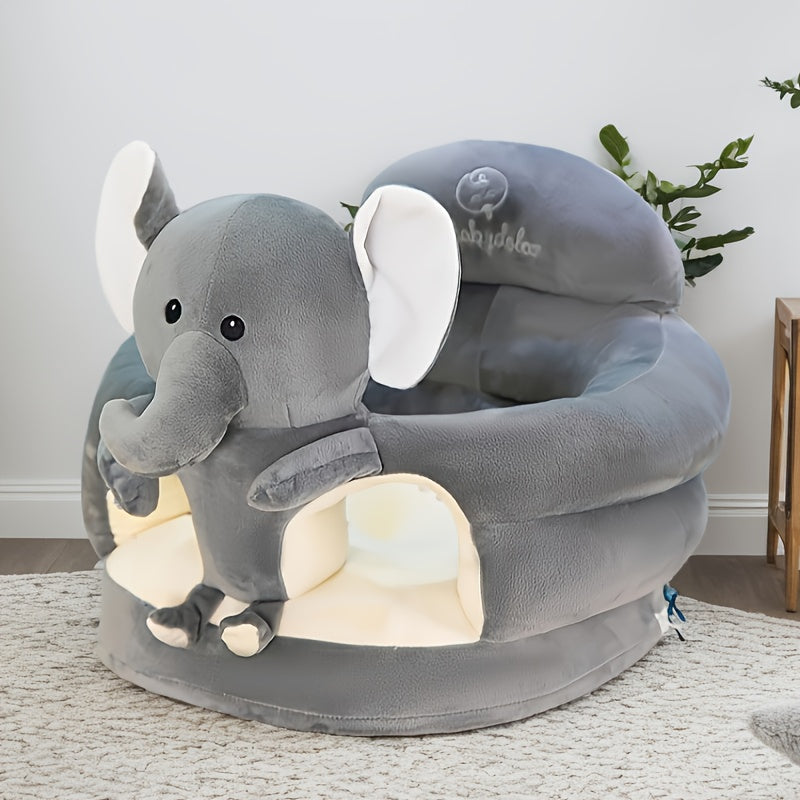Plush Animal Floor Seat – Soft Foam Ring Cushion for Babies Who Already Sit Up