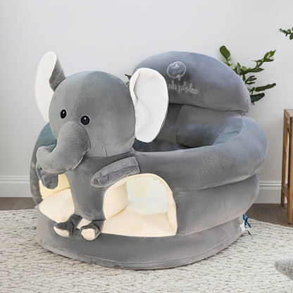 Plush Animal Floor Seat – Soft Foam Ring Cushion for Babies Who Already Sit Up