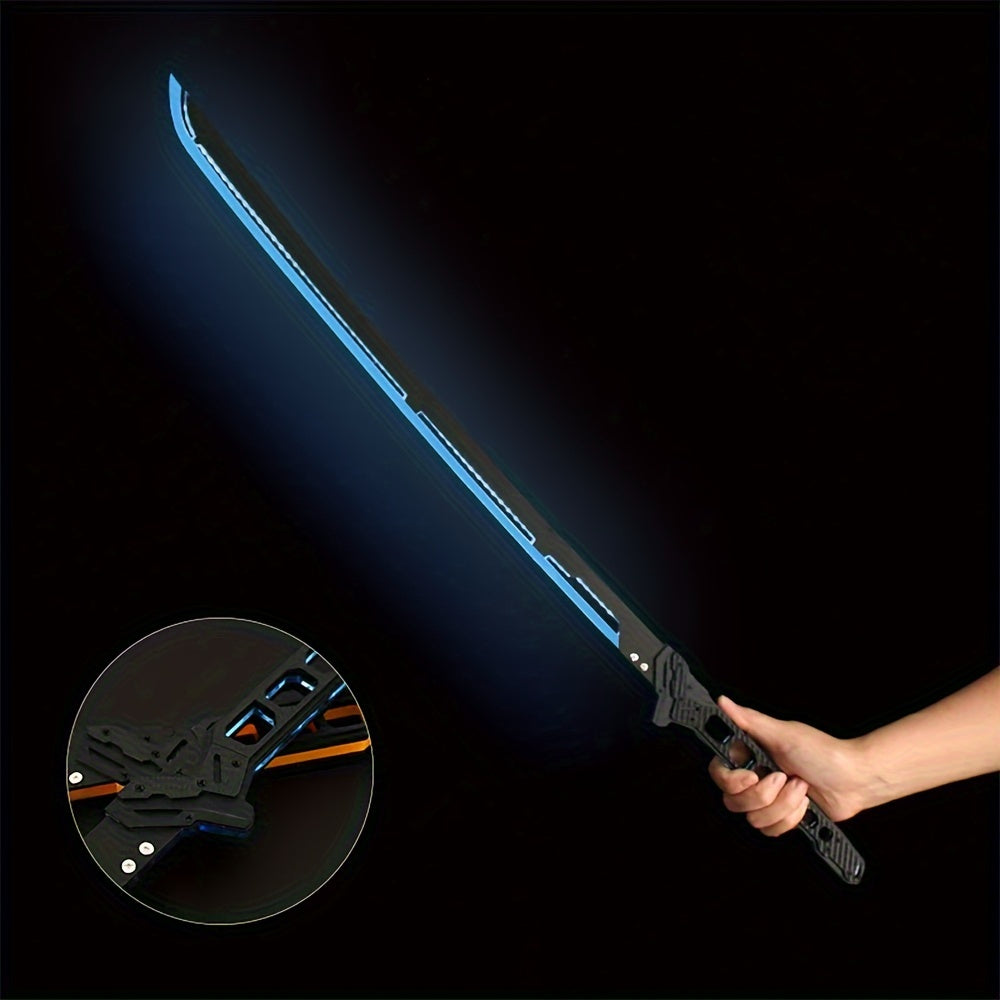 Cyberpunk LED Katana – Light-Up Samurai Sword Replica for Futuristic Cosplay, Combat Roleplay, and Sci-Fi Costume Accessory Displays