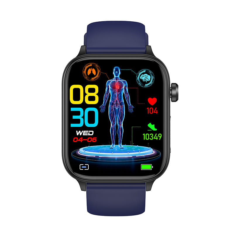 Pro 6 ECG Blood Glucose Intelligent Micro-Physical Examination Stress Monitoring Smartwatch
