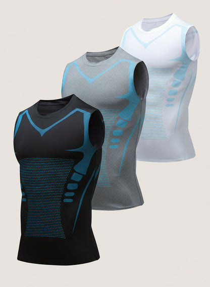 Men’s Sports Compression Tank Tops – Quick-Dry, Breathable, Moisture-Wicking Base Layer for Training & Outdoor Activities