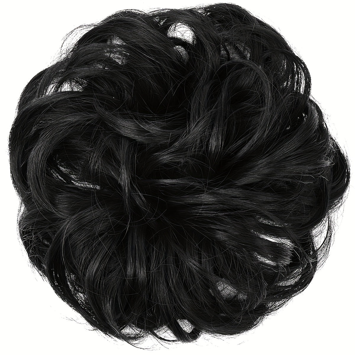Messy Curly Hair Bun Extension – Voluminous Synthetic Elastic Chignon Scrunchie for Effortless Updo, Instant Volume & Natural-Looking Glam Hairpiece for Women