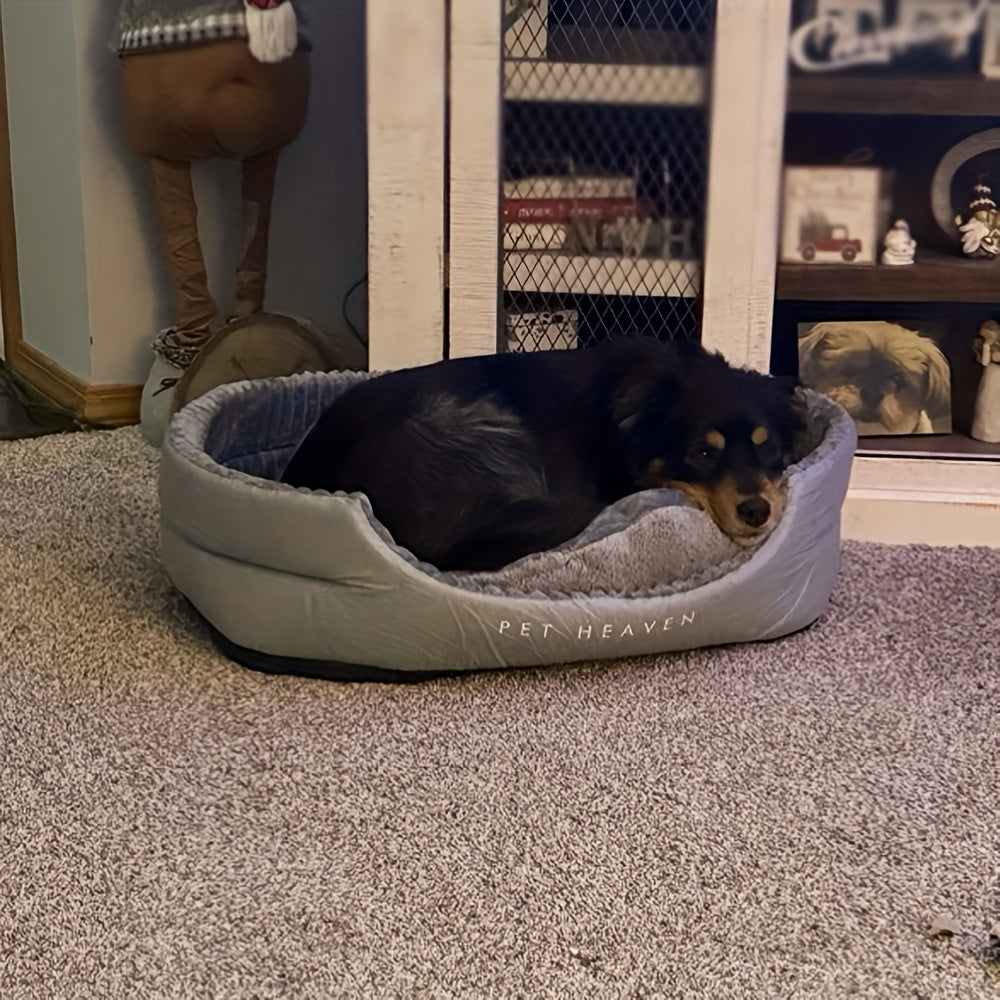 Ultra-Soft Plush Dog Bed - Bite-Resistant, Dirt-Proof, Machine Washable Cozy Haven for All Season Pet Comfort