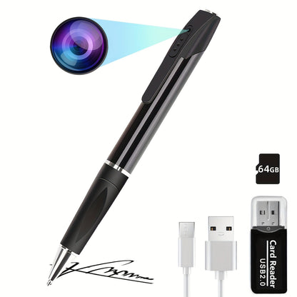 Mini Security Camera Pen – 1080P HD Body Camera and Video Recorder That Writes