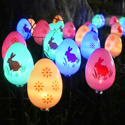 Solar Easter Egg Lights – Brighten Your Yard with Colorful Solar Decor Eggs for a Glowing Springtime Celebration