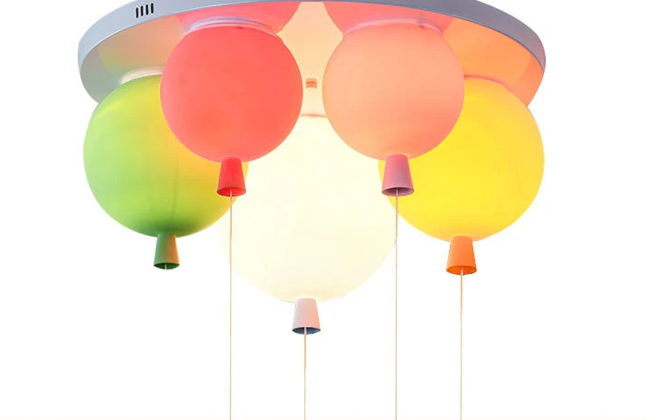 Modern Balloon Ceiling Lamp – LED Acrylic Wall Light for Kids’ Bedroom, Playroom, or Nursery Colorful Lighting Decor