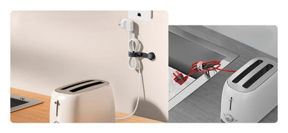 Magnetic Cable Management Ties – 6pcs. Adjustable 11cm Hook & Loop Wire Straps for Effortless, Tangle-Free Home Organization