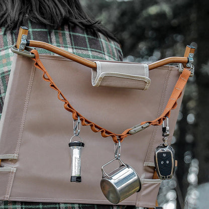 Outdoor Camping Lanyard Hanger Rope – Multi-Purpose Hanging Strap for Tent Lights, Cups, Clothes, and Campsite Storage