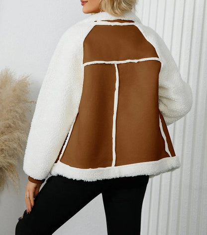 Women’s Lamb Hair Coat – High-End Stylish Leather Velvet Jacket for Autumn and Winter Fashion