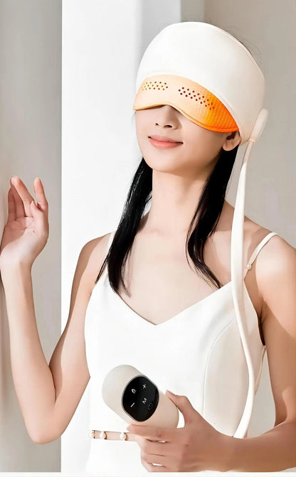 Air Pressure Head Massager with Heat – 6 Airbags and 360° Eye Massage for Deep Relaxation, Stress Relief, and Better Sleep Quality