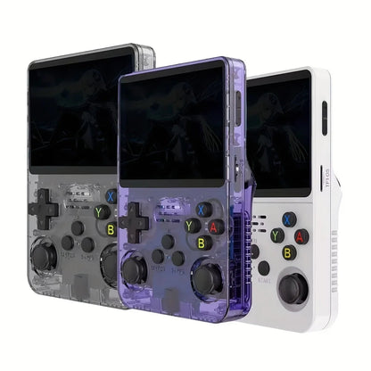 Retro Handheld Game Console - Portable 3.5 Inch IPS Screen Gaming Device with 64GB Storage, Classic Gaming Experience