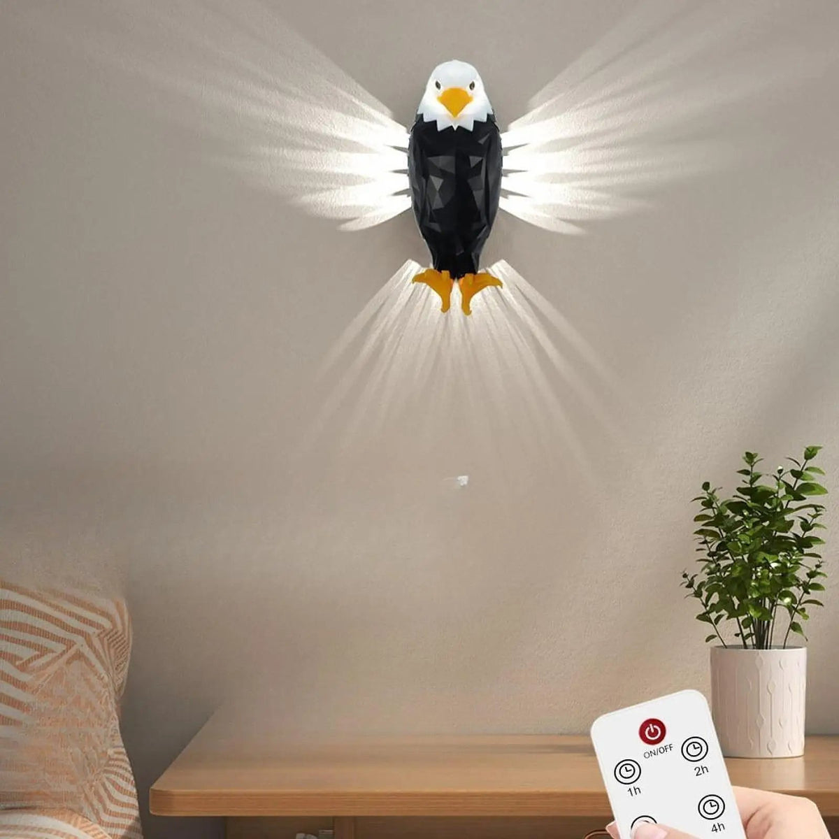 LED Eagle Wall Lamp – Striking Night Lamp for Bedroom, Hallway & Home Decor