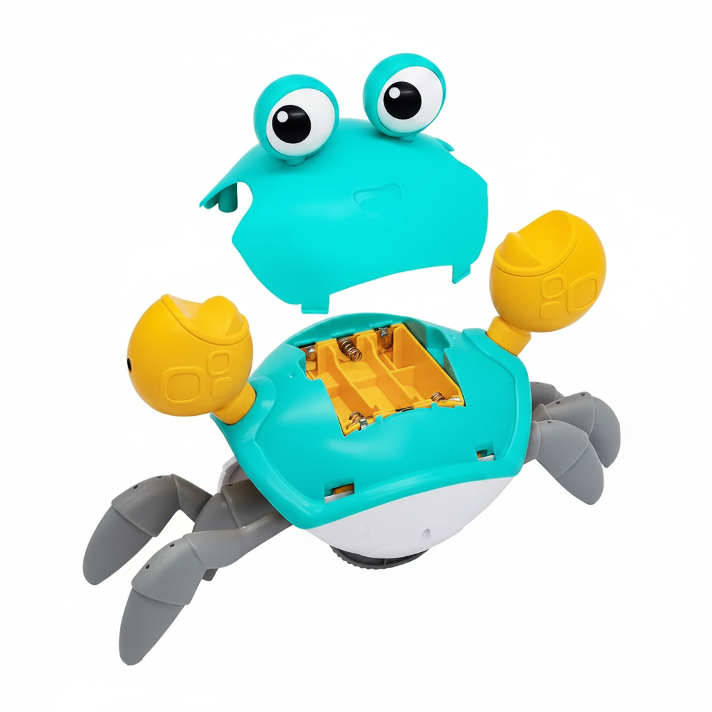 Dancing Crab Interactive Toy - Crawling Musical Baby Toy for Sensory Development and Endless Entertainment