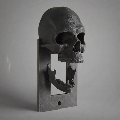 Halloween Skull Switch Decorative Cover – 3D Gothic Wall Switch Plate Adds Dark Mystery to Bedroom, Bar, or Spa Decor