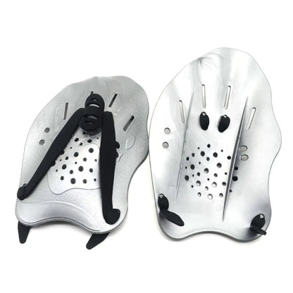 Swim Training Paddles - Adjustable Hand Fins for Adults & Kids, Enhance Stroke Efficiency, Water Resistance & Swim Power