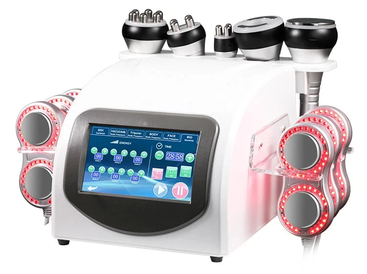 Cavitation Machine - 6-in-1 80K Slimming Equipment with Fat Burner Technology for Professional Body Sculpting & Weight Loss
