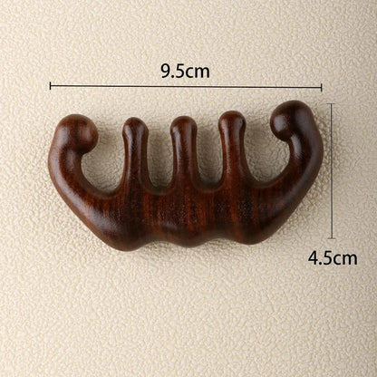 Wooden Scalp Massager Comb – Natural Oil-Boosting Wooden Brush for Relaxing Head Therapy and Healthy Hair Growth