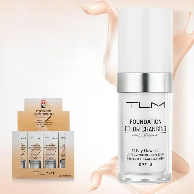 Magic Color-Changing Foundation – Soft Matte Long-Lasting Hydrating Makeup Base that Adjusts to Skin Tone for Flawless Natural Look