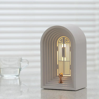 Nordic Night Light & Bluetooth Speaker – Door Shaped Cozy Atmosphere Lamp for Relaxing Vibes