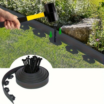 Lawn Edging Boarder Plastic – Easy-to-Install Landscape Edging Solution that Adds Long-Lasting Beauty to Lawns & Flowerbeds