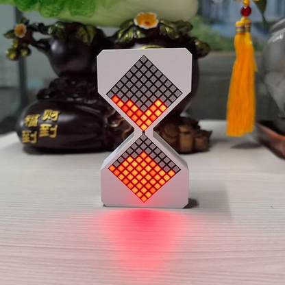 Cyber LED Digital Hourglass Timer – Gravity Sensing Electronic Sand Clock with 1–30 Minute Timer, Futuristic Desk Decoration and Smart Home Gadget