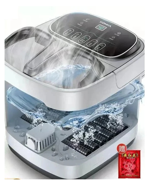Automatic Foot Spa Bath – Heated Electric Massager Tub with Constant Temperature & Bubbles for Relaxing Feet Care