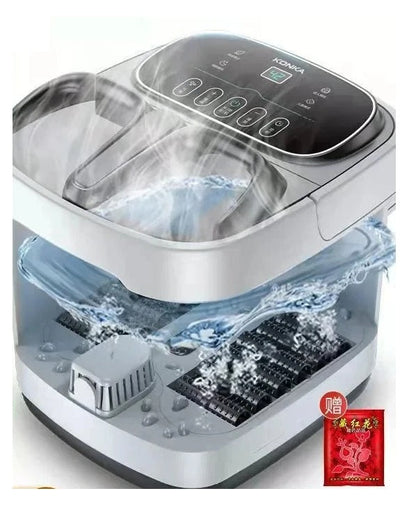 Automatic Foot Spa Bath – Heated Electric Massager Tub with Constant Temperature & Bubbles for Relaxing Feet Care