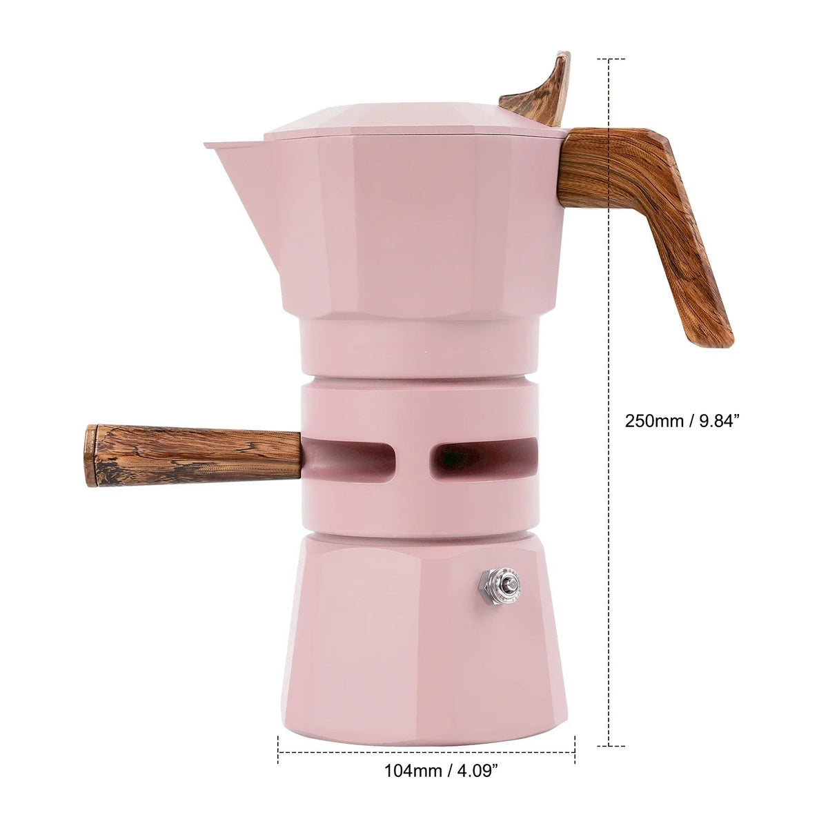 Aluminum Espresso Moka Pot – Temperature-Controlled Italian Coffee Percolator for Authentic Espresso Brewing
