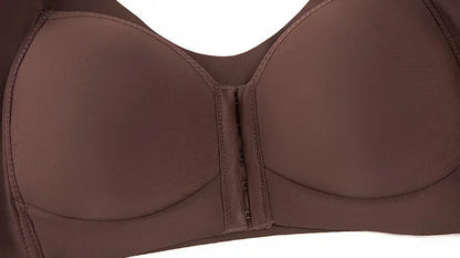 Wireless Lace Push-Up Bra – Front Closure, Large Size, Traceless Beauty Back, Sexy Sports Lingerie for Everyday Comfort