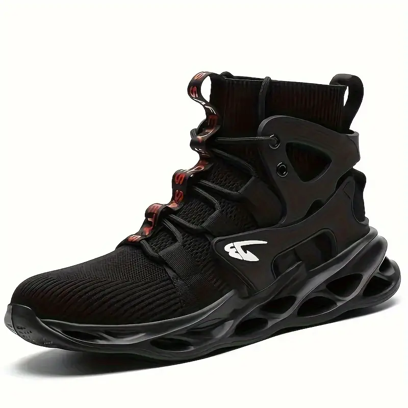 Steel Toe Safety Work Boots  -  High Top Men Safety Shoes Steel Toe Sneakers Man Puncture Proof Work Safety Boots