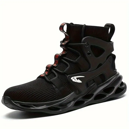 Steel Toe Safety Work Boots  -  High Top Men Safety Shoes Steel Toe Sneakers Man Puncture Proof Work Safety Boots