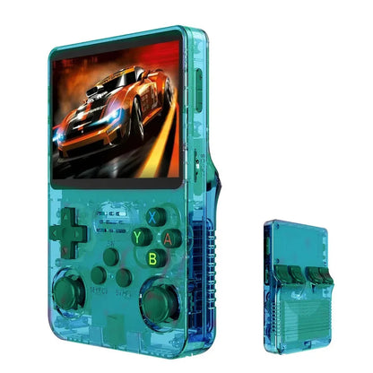 Retro Handheld Game Console - Portable 3.5 Inch IPS Screen Gaming Device with 64GB Storage, Classic Gaming Experience