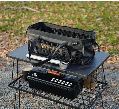 Outdoor Mesh Peg Storage Bag – Heavy-Duty Floor Stake Organizer with Thick Rubber Mesh for Camping or Outdoor Essentials