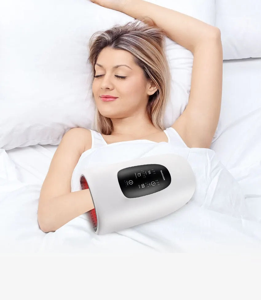 Wireless Electric Hand Massager – Air Compression & Hot Compress for Arthritis, Numbness & Relaxing Palm Therapy