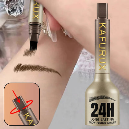 Long Lasting Waterproof Eyebrow Pencil – Sweatproof, Easy-To-Use Makeup for Flawless Brows in Black, Brown & Earth Tones