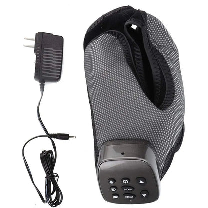 Air Compression Foot Ankle Massager – Vibration & Heat Therapy with Acupoint Stimulation for Heel, Toe & Leg Pain Relief