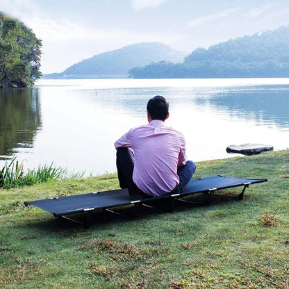 Heavy Duty Foldable Camping Cot - Compact Outdoor Sleeping Bed with 330LB Capacity for Adults, Ideal for Camping & Travel