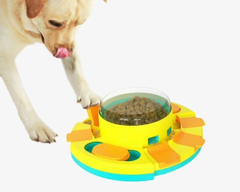 Dog Puzzle Slow Feeder Toy – Interactive Treat Dispenser Bowl for Puppy IQ Training, Food Leaking Enrichment & Smart Playtime