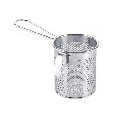 Stainless Steel Hot Pot Strainer – Multi-Use Noodle and Vermicelli Scoop with Hook for Safe Boiling and Draining